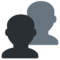 Busts in Silhouette emoji on Twitter